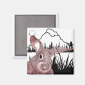 Bunny en Butterfly Magneet (Voorkant / Achterkant)