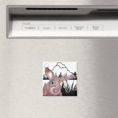 Bunny en Butterfly Magneet (Insitu (Vaatwasser))