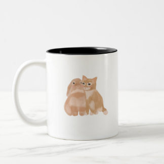 Bunny en Cat! mok