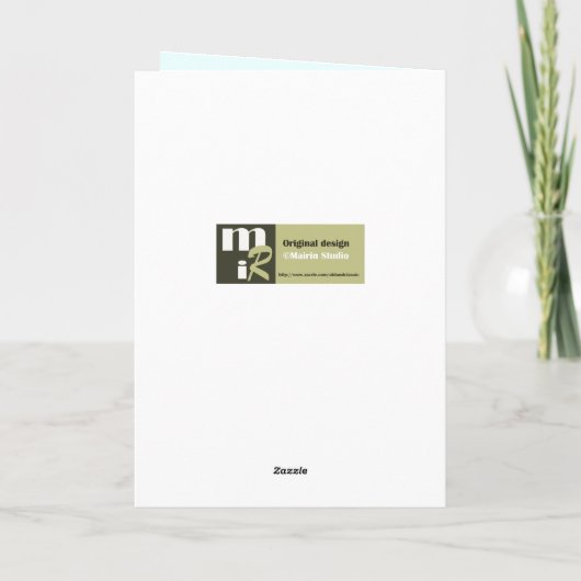  Bunny en Chick Easter Feestdagen Kaart (Achterkant)