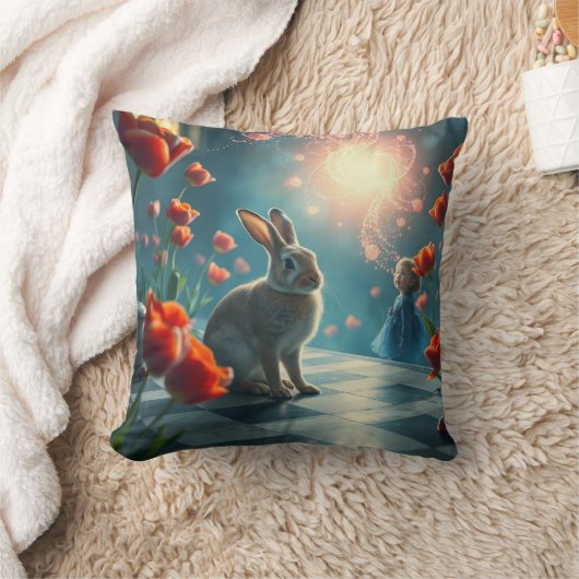 Bunny en de magie van de lente kussen (Deken)