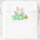 Bunny en Duck sticker label (Tas)