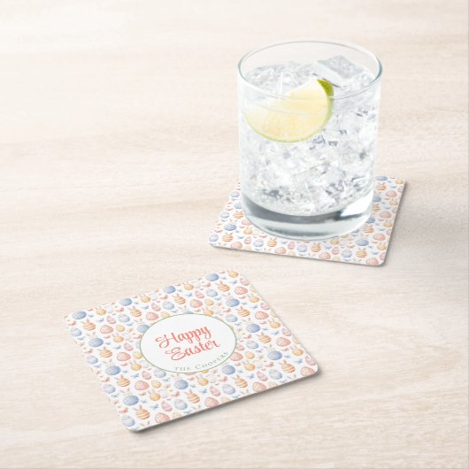 Bunny en eieren kartonnen onderzetters (Insitu)