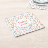 Bunny en eieren kartonnen onderzetters (Schuin)