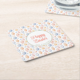 Bunny en eieren kartonnen onderzetters