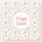 Bunny en eieren kartonnen onderzetters (Voorkant)