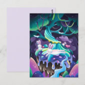 Bunny en Fairy Briefkaart (Voorkant / Achterkant)