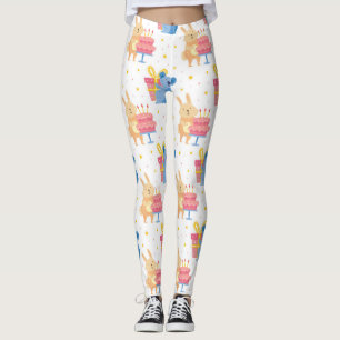 Bunny en Koala Beer over kinderopvoeding Leggings