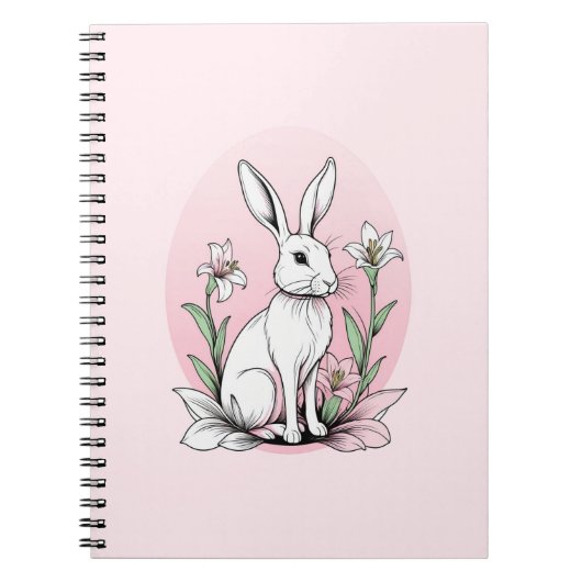Bunny en lelies notitieboek (Voorkant)
