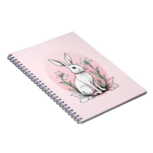 Bunny en lelies notitieboek (Rechterzijde)