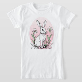 Bunny en lelies t-shirt