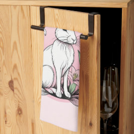 Bunny en lelies theedoek