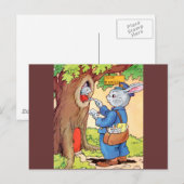 Bunny en Mailman Briefkaart (Voorkant / Achterkant)