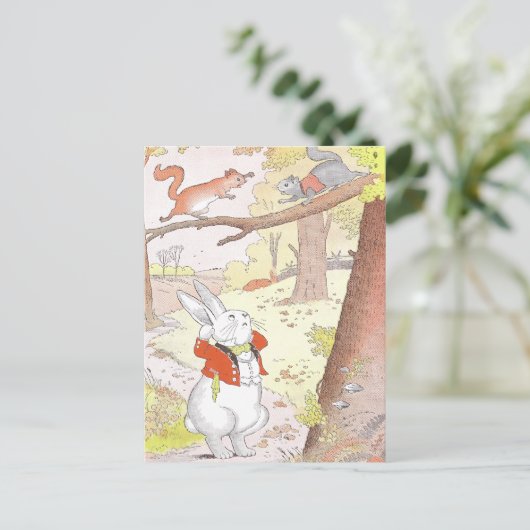 Bunny- en Noisy-eekhoorntjes Briefkaart (Staand voorkant)