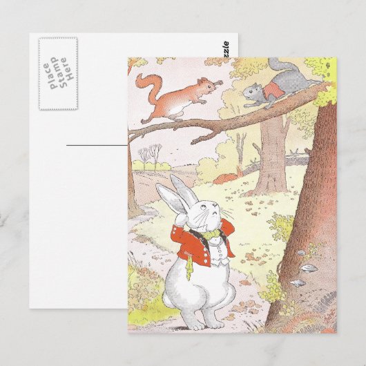 Bunny- en Noisy-eekhoorntjes Briefkaart (Voorkant / Achterkant)