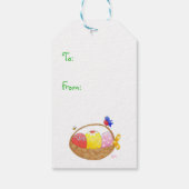 Bunny- en paascadeau-label cadeaulabel (Achterkant)