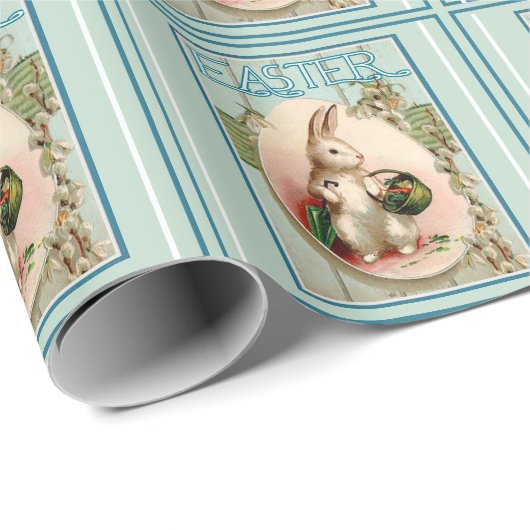  Bunny en paaseieren Cadeaupapier (Rol Hoek)