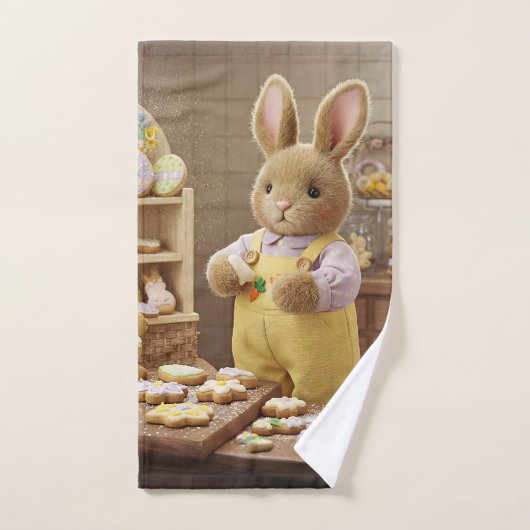 Bunny en Paaskoekjes Handdoek (Handdoek)
