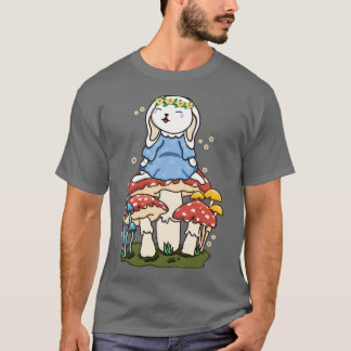 Bunny en paddenstoel t-shirt