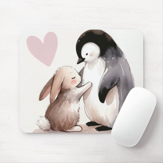 Bunny en Penguin vriendschap Muismat (Met muis)