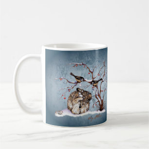 Bunny en Pesky Snow Birds Koffiemok