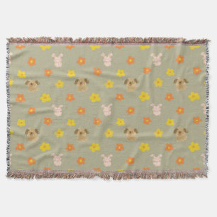 Bunny- en puppypatroon deken
