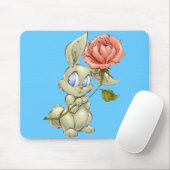 Bunny en Roos Mousepad Muismat (Met muis)