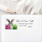 Bunny en Stargazer Lily voor Pasen Etiket (Insitu)