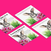 Bunny en Stargazer Lily voor Pasen Kaart