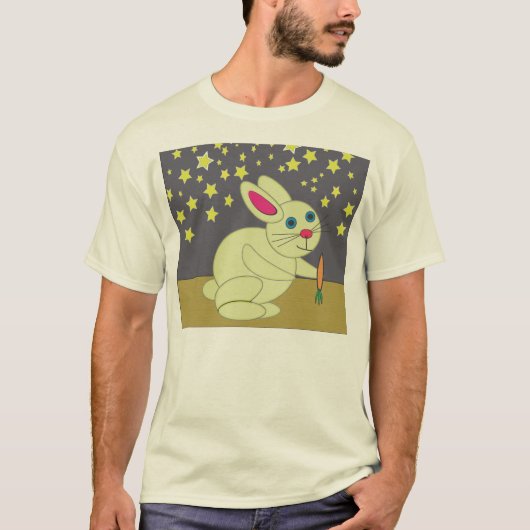 Bunny en Stars Baby Shirt (Voorkant)