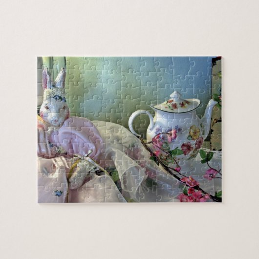 Bunny en Teapot Legpuzzel (Horizontaal)