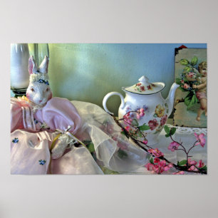 Bunny en Teapot Poster