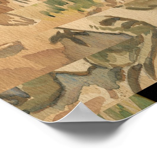 Bunny en Toad 20 x 16 afdrukken Poster (Hoek)