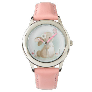 Bunny en vlinder horloge