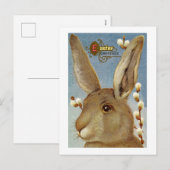 Bunny en Willow takken Feestdagenkaart (Voorkant / Achterkant)