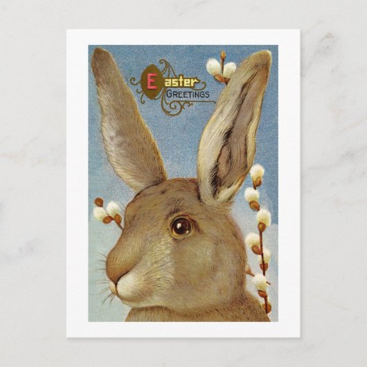 Bunny en Willow takken Feestdagenkaart (Voorkant)