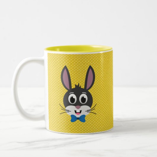Bunny Face Boy-32886 Tweekleurige Koffiemok (Links)