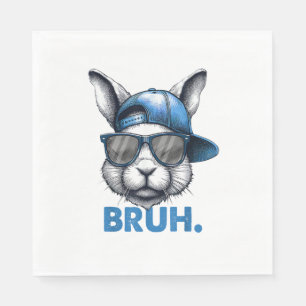 Bunny Face Bruh Meme Grappig Gezegde Bro Groeten E Servet