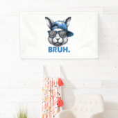Bunny Face Bruh Meme Grappig Gezegde Bro Groeten E Spandoek (Insitu)