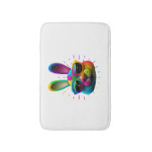 Bunny face Cool Easter Bunny met bril Badmat (Voorkant Verticaal)