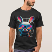 Bunny face Cool Easter Bunny with Glasses Easter 1 T-shirt (Voorkant)