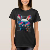 Bunny face Cool Easter Bunny with Glasses Easter 1 T-shirt (Voorkant)