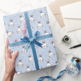 Bunny Face Easter Wrapping Paper - Schattige en fe Cadeaupapier