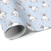 Bunny Face Easter Wrapping Paper - Schattige en fe Cadeaupapier (Rol Hoek)