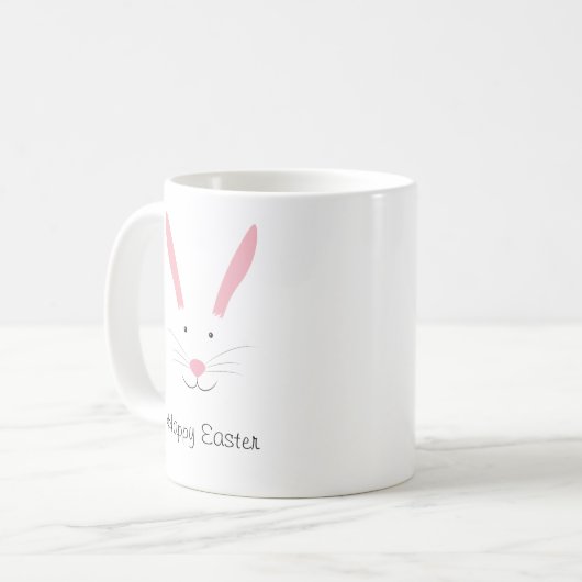 Bunny Face Holiday Easter Coffee Mok (Voorkant links)