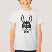 Bunny Face Jongen-32886 Tri-Blend Shirt (Voorkant)