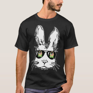 Bunny Face met zonnebrillen voor jongens Mannen Ki T-shirt