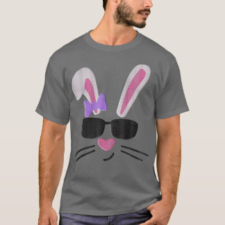 Bunny Face met zonnebrillen voor jongens Mannen Ki T-shirt