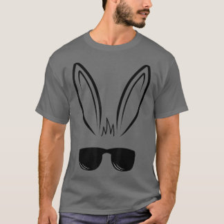 Bunny Face met zonnebrillen voor jongens Mannen Ki T-shirt