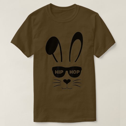 Bunny Face met zonnebrillen voor jongens Mannen Ki T-shirt (Design voorkant)